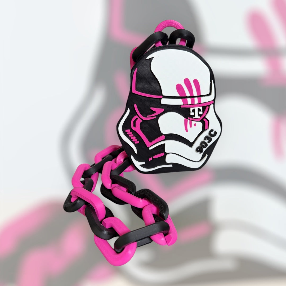 Custom 3D printed Swag Chains – oversized wearable logo or mascot necklace for schools, teams and events